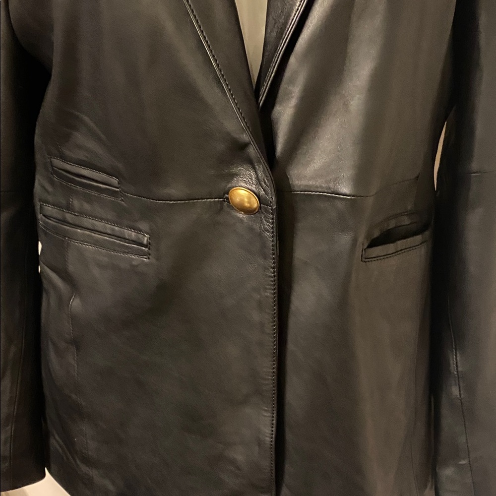 Bod & Christensen Black Leather Women's Jacket - Picture 4 of 14